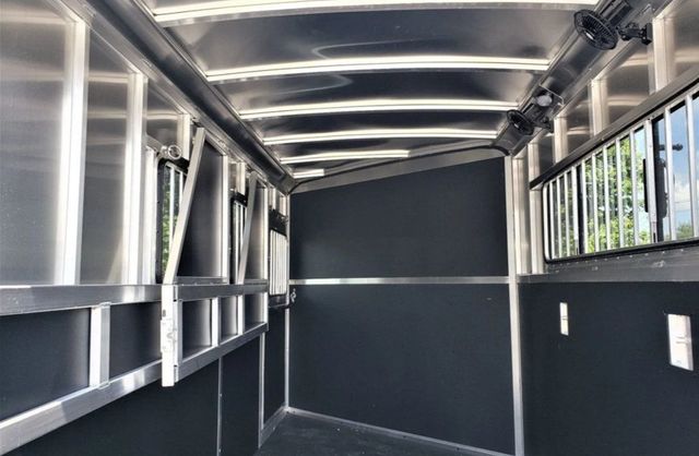 2026 Shadow 3 Horse Slant with Drop Feed Windows Goose Neck  - 22957620 - 8