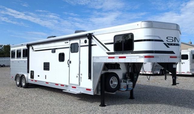 2026 SMC 3 Horse Slant 13' Living Quarters w/ Slide Patriot  - 22998233 - 0