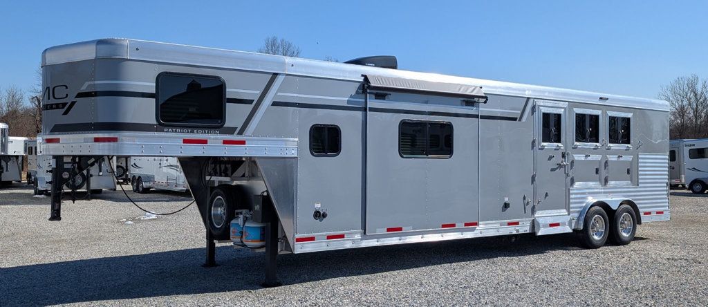2026 SMC 3 Horse Slant 14' Living Quarters w/ Slide Patriot  - 22992797 - 0