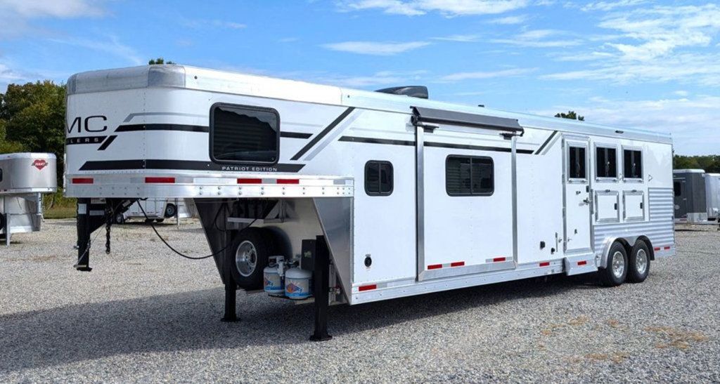 2026 SMC 3 Horse Slant 14' Living Quarters w/ Slide Patriot  - 22968471 - 1