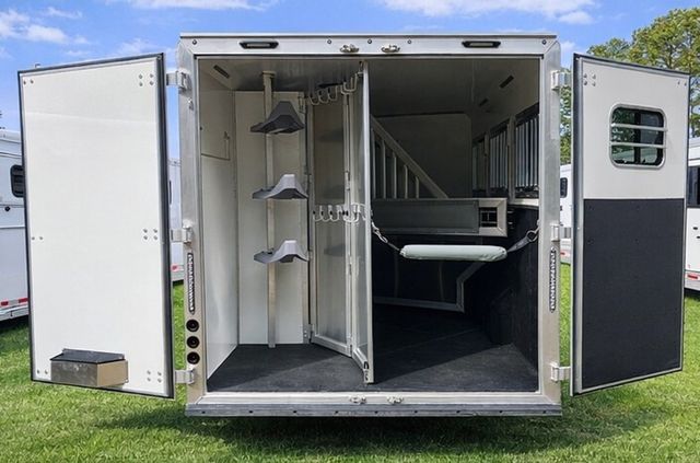 2026 SMC 3 Horse Slant 14' Living Quarters w/ Slide Patriot  - 22986912 - 3