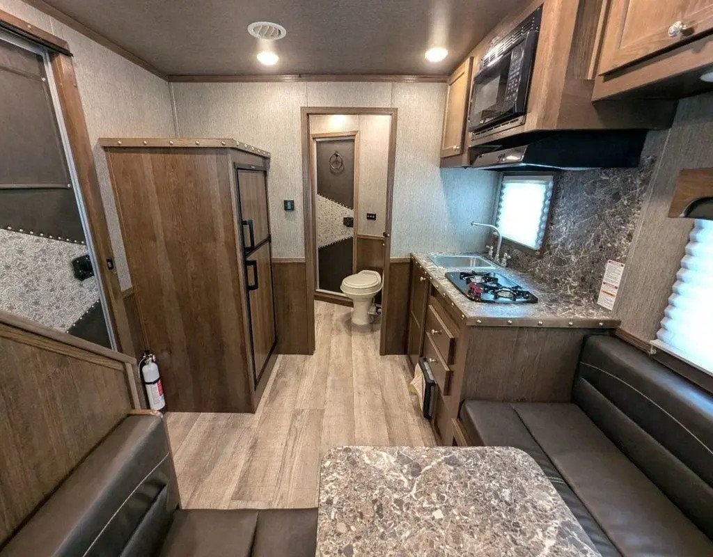 2026 SMC 3 Horse Slant 9' Living Quarters w/ Dinette  - 22992464 - 9