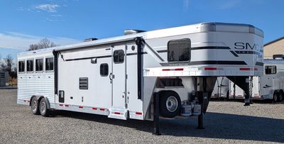 2026 SMC 4 Horse Slant 14' Living Quarters w/ Slide Patriot