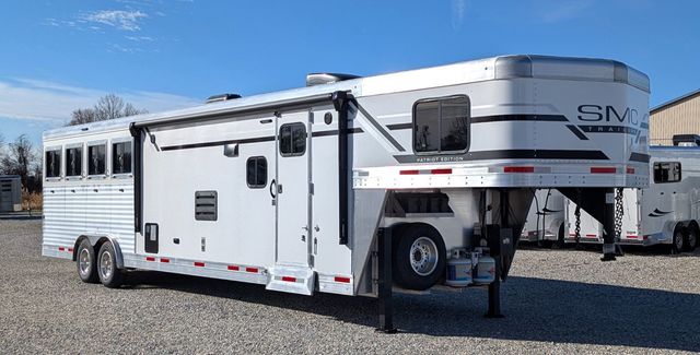 2026 SMC 4 Horse Slant 14' Living Quarters w/ Slide Patriot  - 23010811 - 0