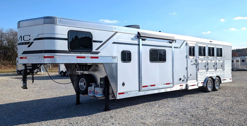 2026 SMC 4 Horse Slant 14' Living Quarters w/ Slide Patriot  - 23010811 - 1