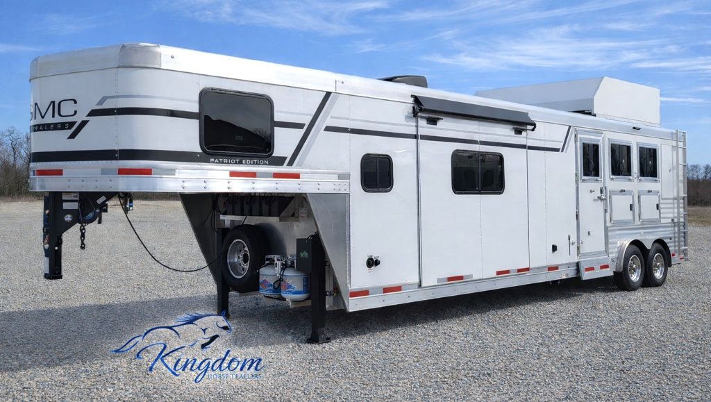 2026 SMC Patriot 3 Horse Slant 14' Living Quarters w/ Slide Patriot  - 23004899 - 0