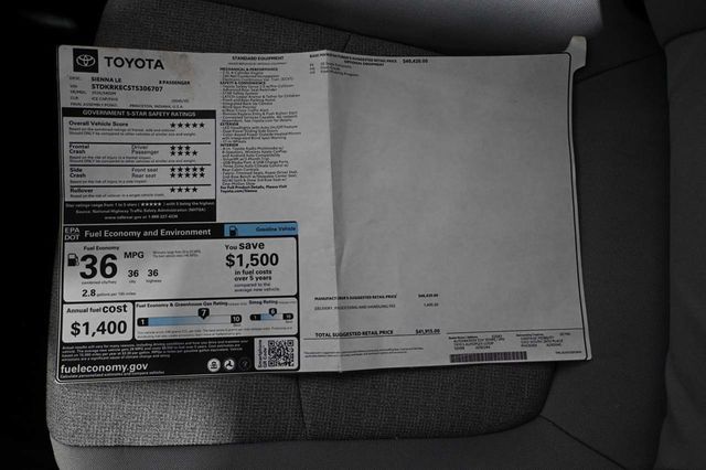 2026 Toyota Sienna LE FWD 8-Passenger - 23008608 - 37