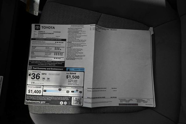 2026 Toyota Sienna LE FWD 8-Passenger - 23008609 - 36