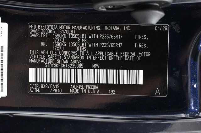 2026 Toyota Sienna XLE AWD 7-Passenger - 23031687 - 30