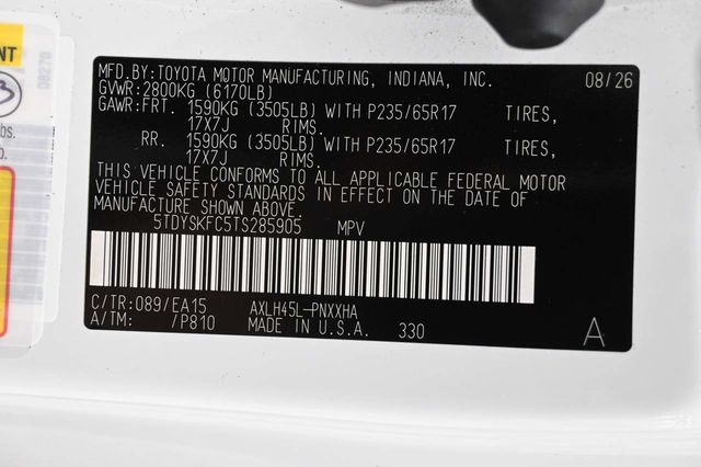 2026 Toyota Sienna XLE AWD 7-Passenger - 23099428 - 33