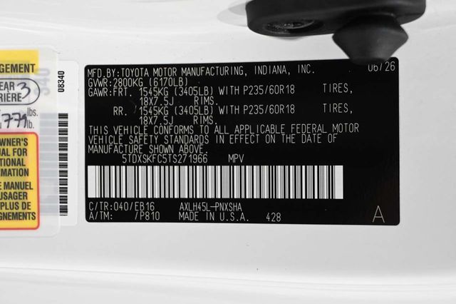 2026 Toyota Sienna XSE AWD 7-Passenger - 23079492 - 33