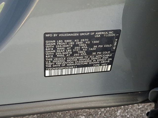 2026 Volkswagen Atlas 2.0T Peak Edition 4MOTION - 22950351 - 19