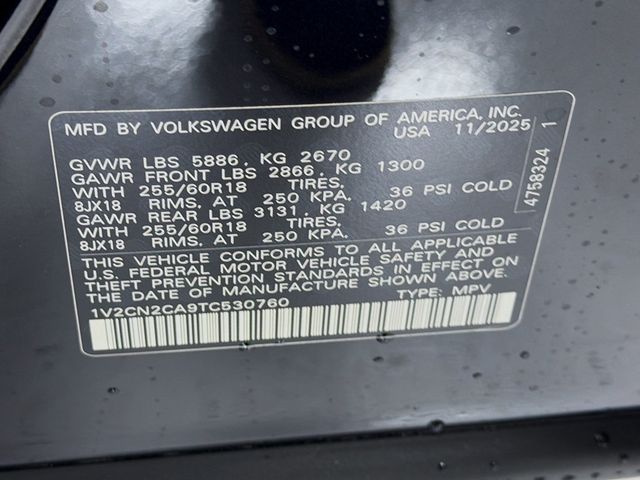 2026 Volkswagen Atlas 2.0T Peak Edition 4MOTION - 22988187 - 33