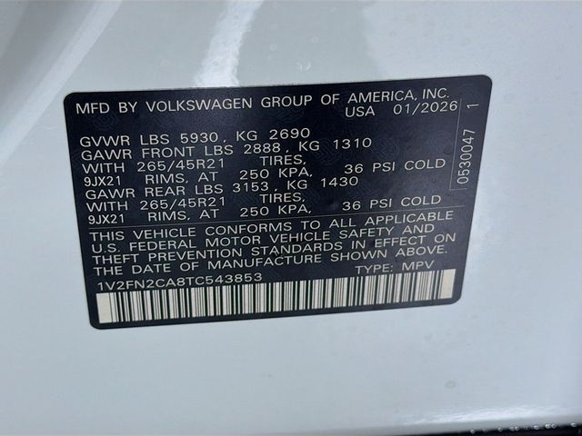 2026 Volkswagen Atlas 2.0T SEL Premium R-Line 4MOTION - 22984394 - 35