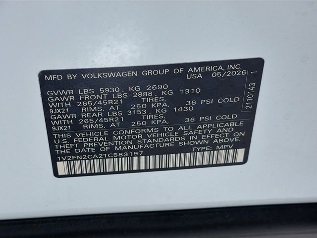 2026 Volkswagen Atlas 2.0T SEL Premium R-Line 4MOTION - 23040005 - 34