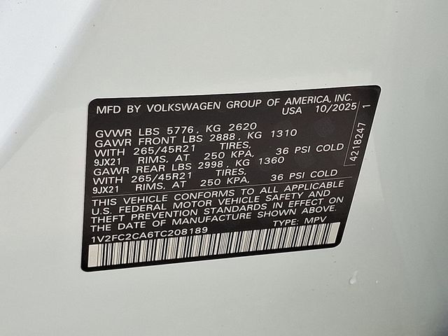 2026 Volkswagen Atlas Cross Sport 2.0T SEL Premium R-Line 4MOTION - 22938038 - 19