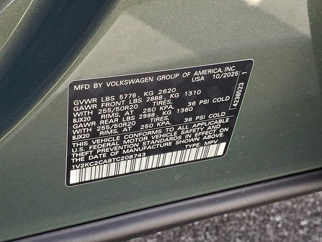 2026 Volkswagen Atlas Cross Sport 2.0T SE w/Technology 4MOTION - 22938037 - 18