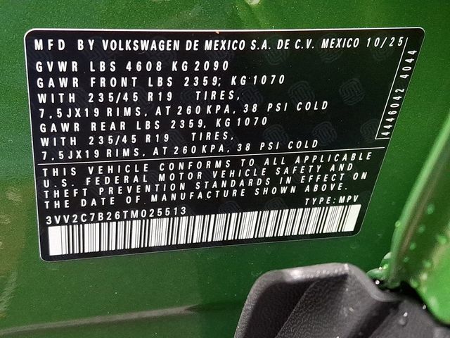 2026 Volkswagen Taos SE Black 4MOTION - 22958862 - 17