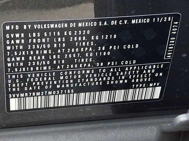 2026 Volkswagen Tiguan 2.0T SE 4MOTION - 22964452 - 19