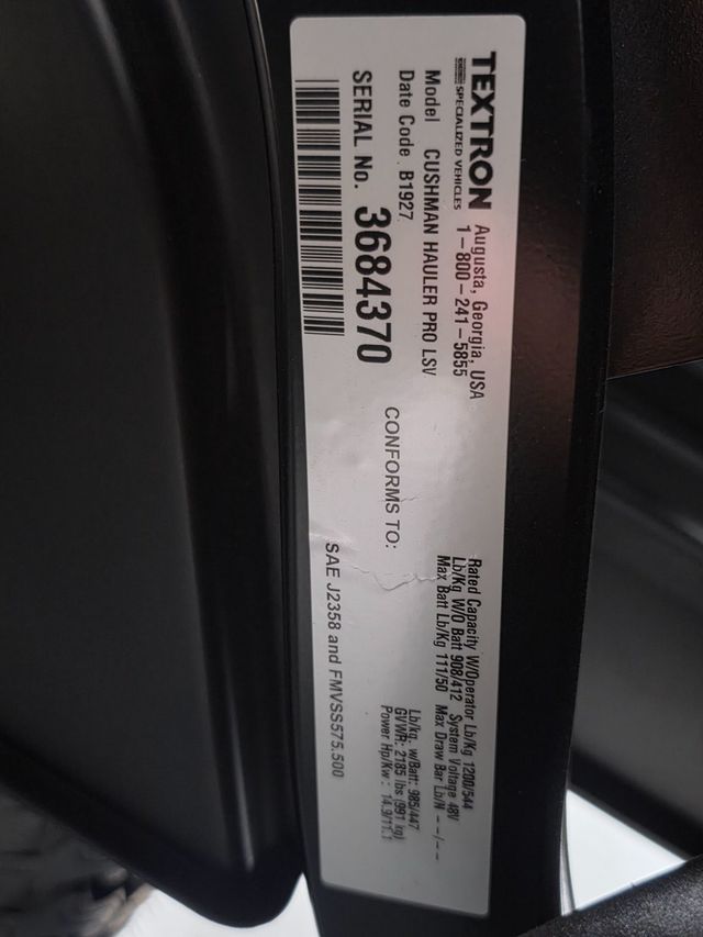 2027 CUSHMAN HAULER PRO LSV  - 23091270 - 43