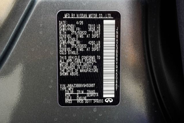 2027 INFINITI QX80 LUXE - 23034597 - 42