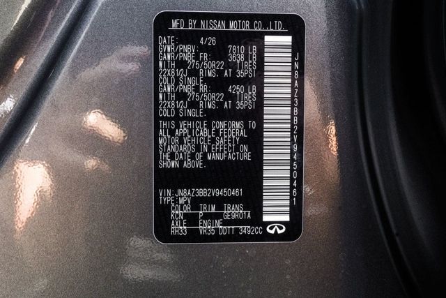 2027 INFINITI QX80 LUXE - 23034602 - 41