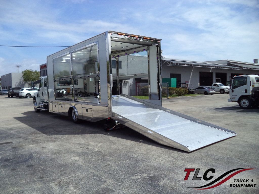 2027 International MV607 Crew Cab w/ JerrDan 22ft Enclosed Clear Sided TowBox Car Carrier - 23008747 | Video 1