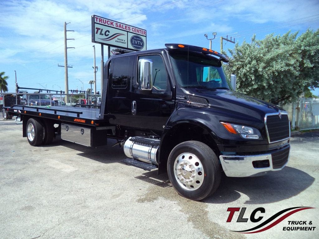 2027 International MV607 Extended Cab 22' Jerrdan Rollback Tow Truck 22srrd6twlp 300hp - 22071419 | Video 1