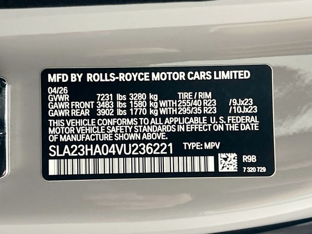 2027 Rolls-Royce Cullinan Sport Utility - 23028958 - 33