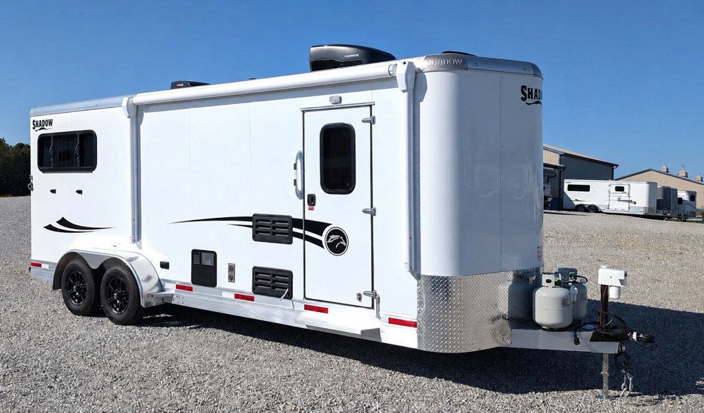2027 Shadow 2 Horse Slant Bumper Pull Living Quarters w/ Slide  - 23050075 - 0