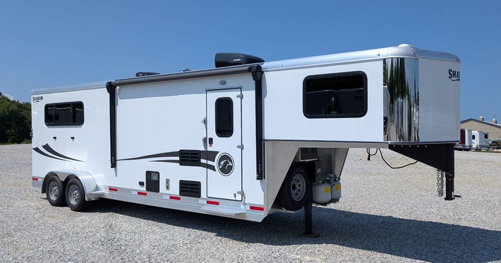 2027 Shadow 3 Horse Slant 9' Living Quarters with Slide  - 23099585 - 0