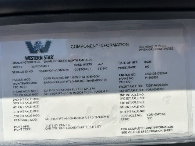 2027 Western Star 49X 49X MICHIGAN SPECIAL - 23099978 - 16