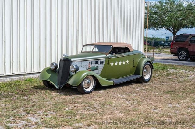 1933 Used Ford Roadster WWII Tribute, Downs Body & Chassis, Steel