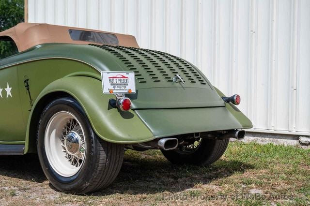 1933 Used Ford Roadster WWII Tribute, Downs Body & Chassis, Steel