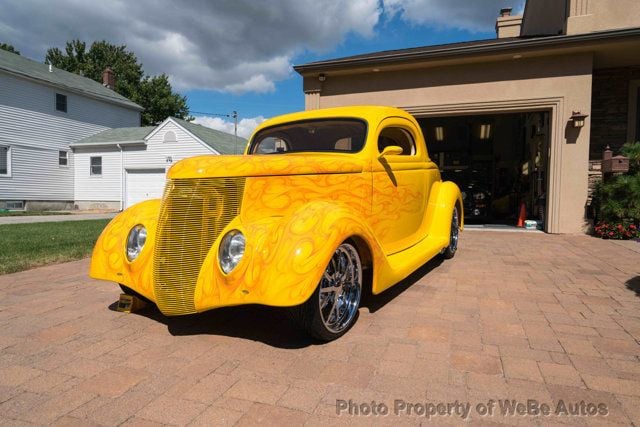 1936 Ford 3 Window Not-So-Mellow Yellow Coupe For Sale - 16951976 - 10