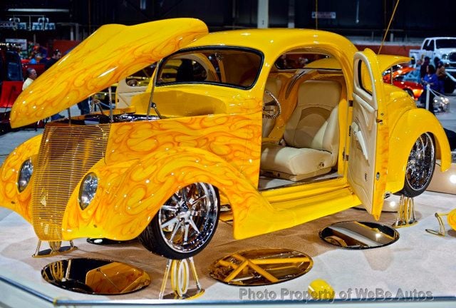 1936 Ford 3 Window Not-So-Mellow Yellow Coupe For Sale - 16951976 - 28