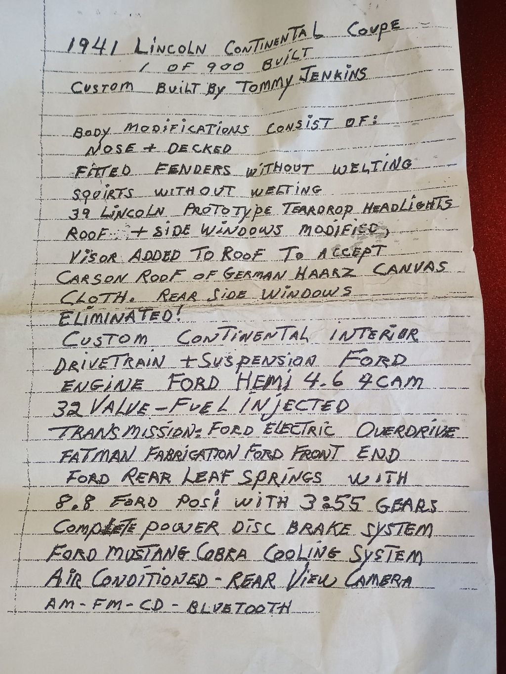 1941 Lincoln Continental Restomod Coupe - 22956396 - 69