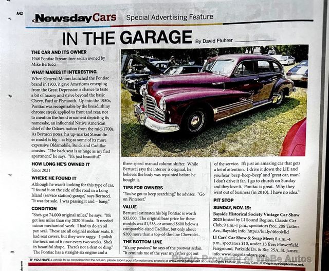 1946 Pontiac Streamliner Six Sedan For Sale - 22873334 - 1