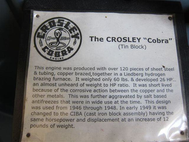 1947 CROSLEY ROUNDSIDE PICKUP COBRA MOTOR - 7186078 - 36