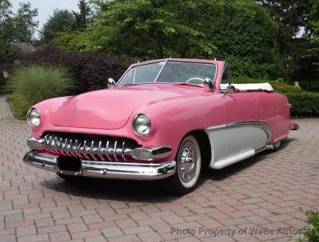 1951 Ford Custom Pink Convertible For Sale - 22567381 - 0