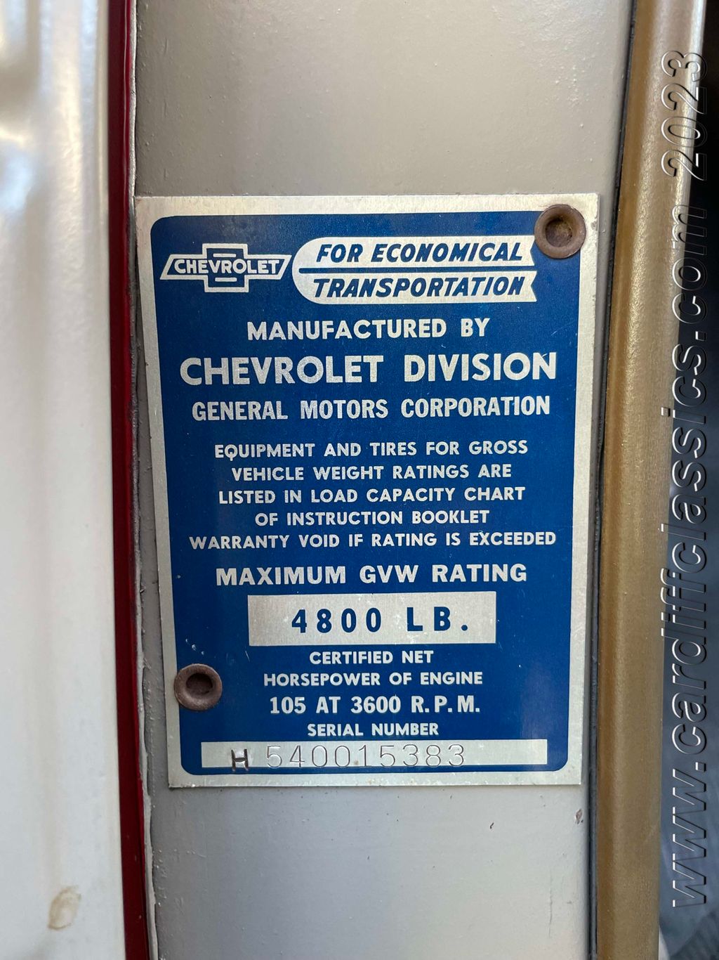 1954 Chevrolet 3100 Pick Up  - 21851402 - 26