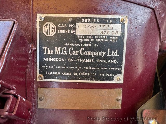 1954 MG TF  - 22982278 - 40