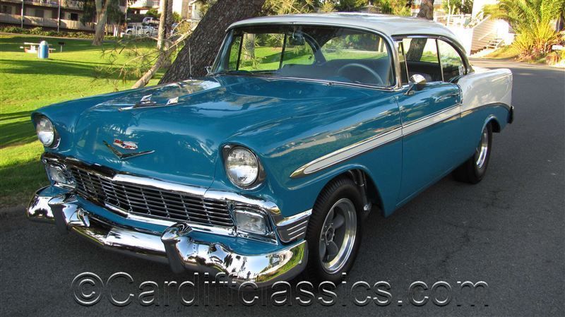 1956 Chevrolet Bel Air TEAL/WHITE - 7947932 - 0