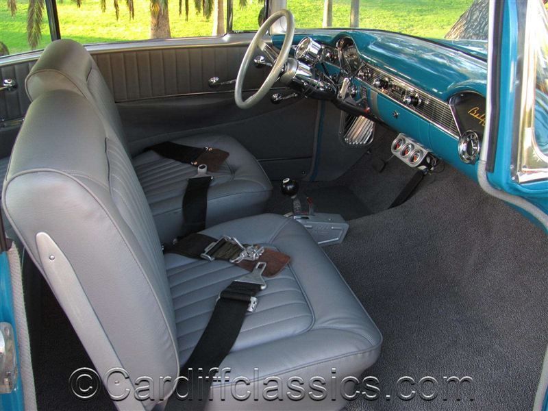 1956 Chevrolet Bel Air TEAL/WHITE - 7947932 - 18