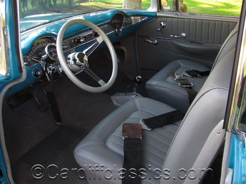 1956 Chevrolet Bel Air TEAL/WHITE - 7947932 - 1