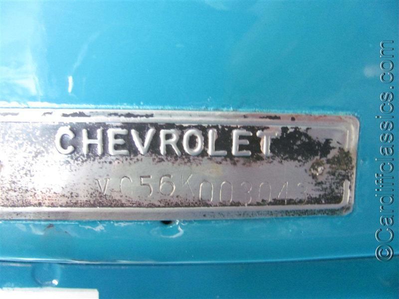 1956 Chevrolet Bel Air TEAL/WHITE - 7947932 - 29