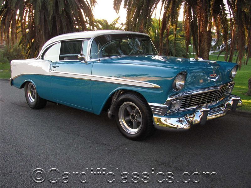 1956 Chevrolet Bel Air TEAL/WHITE - 7947932 - 45