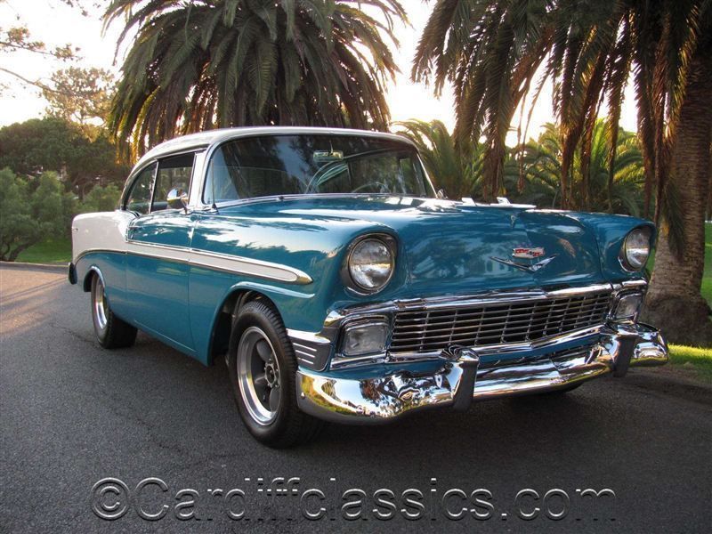 1956 Chevrolet Bel Air TEAL/WHITE - 7947932 - 5