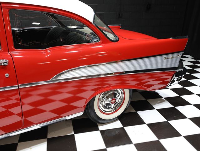 1957 Chevrolet Bel Air CORVETTE RED - LOADED - 5 SPEED - 23056682 - 25