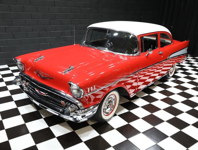 1957 Chevrolet Bel Air CORVETTE RED - LOADED - 5 SPEED - 23056682 - 4